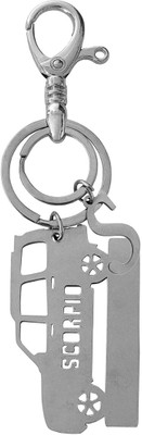 Shiv Jagdamba Personalized Mahindra Scorpio With Alphabet S Keychain LCKShiv026 Key Chain