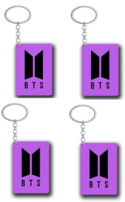 Convay C4 BTS Army Logo Rectangle Shape KeyChain SET 4 Key Chain