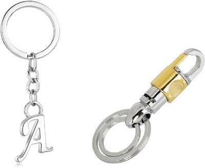 Mundkar Gold Hook & Alphabet -A Key Chain