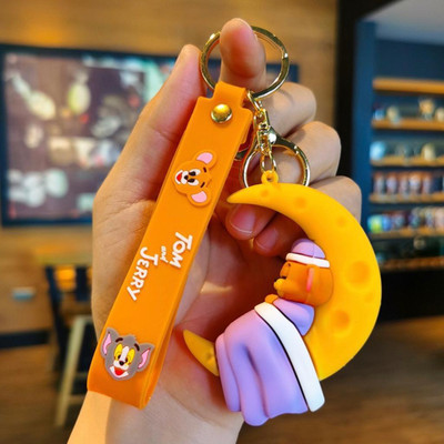 Mubco Sweet Dream Jerry 3D Keychain | Strap Charm & Hook | PVC Cartoon Model Toys Gift Key Chain