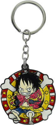 Daiyamondo Sail into Adventure: Angry Luffy Rotating Keychain - Revolve with Pirate Power Key Chain