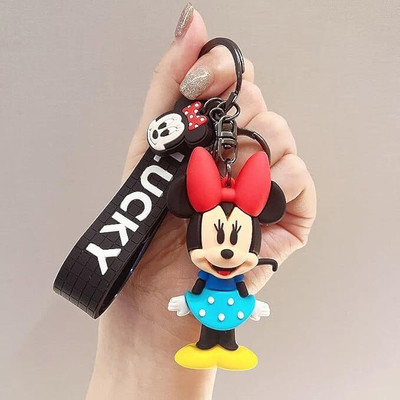 Vadhavan 3D Cute Mickey/Minnie 3D Keychain | Keyring Bag Charm | Hard Silicone,Unbrekable Key Chain