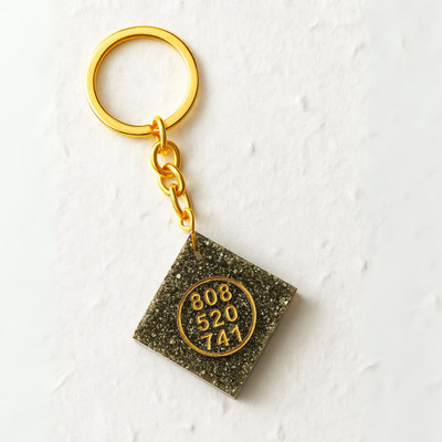 Namh Vastuu Pyrite Keychain Money Magnet Good Luck Charm for Men & Women Key Chain