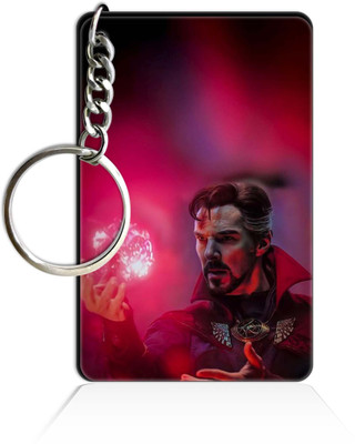 Party Gift Printed Wooden Rectangle Hero key ring Keychain PGRQ255KY (228) Key Chain