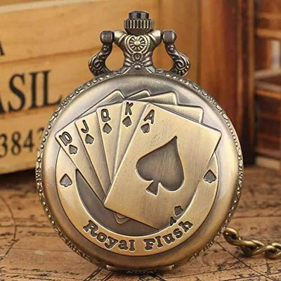 Jainsburys Gandhi Playing Cards vintage pocket watch Key Chain Key Chain