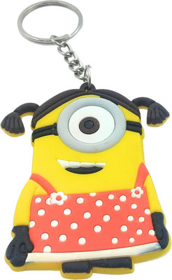 Key Era Despicable Cartoon Style Female Minion Sigle Side Key Chain