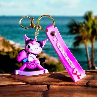 SSAppliances Sanrio Characters Kuromi Keychain – Rocking Horse Adventure Charm Key Chain