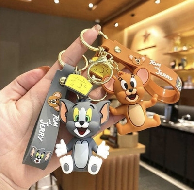 PATHAYAM Tom and jerry imported rubber keychain, heigh quality keychains Key Chain