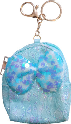 kesar trading blue glitter back pack key chain Key Chain