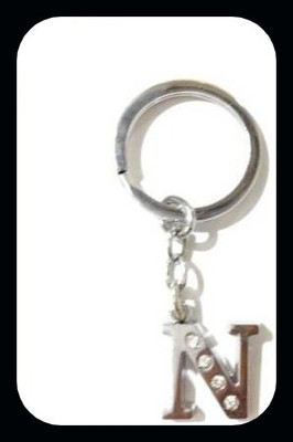 Meeko.com ALPHABET N LETTER FOR BIKE/MEN/WOMEN/FRIEND IN ROYAL LOOK-KC Key Chain
