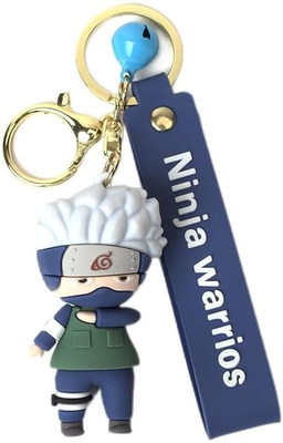 Funfob Anime Keychain with Hook & Straps Key Chains Multicolour (kaka-shi one hand) Key Chain