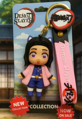 World Gift Mart Demon Slayer Shinobu Kocho Kawaii Anime Keychain –Cute Collectible for Teens Key Chain