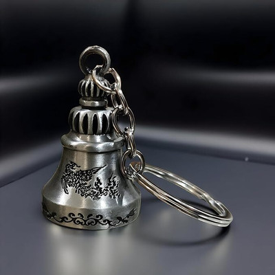 gayatri kali Guardian Bell For Bike Keychain | Good Luck Charm for Bike, Car, Home | Key Chain