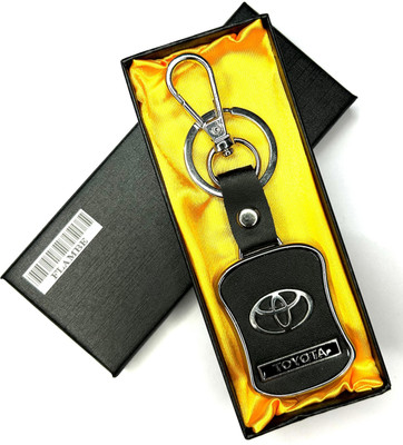 SHAHE toyota R Leather box Car Keychain Genuine Leather Key Chain