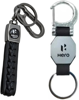 MAG BEE Styling Bike D'hook & Zigsaw Keyring Compatible With Pack of 2 Bike/Scooty Key Chain