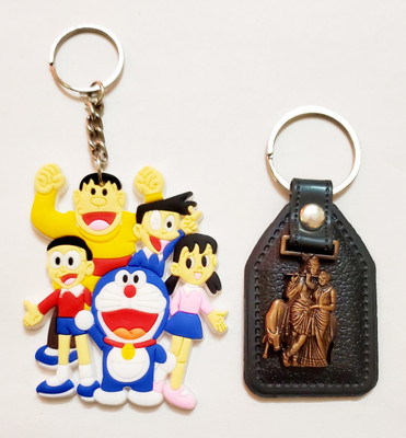 ShopTalk Radha Krishan lather with Dora family Key Chain