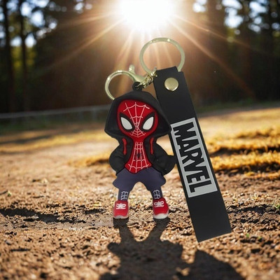 Hurera Spiderman Miles Morales Keychain| Premium Bag Charm for Boys & Girls Key Chain
