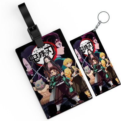 Morons Demon Slayer Black Collection - D3 Luggage Tag And Key Chain
