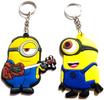 ShopTop Despicable Minion brothers Kevin and Stuart Key Chain