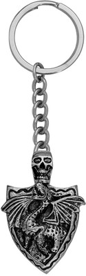 M Men Style Biker jewellery VikingSkull Head With Dragon Wings Skey2022271 Key Chain