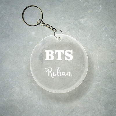SY Gifts BTS Design With Rohan Name Key Chain