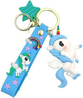 gtrp keychain-Unicorn with Charms -3D s-(Blue) Key Chain