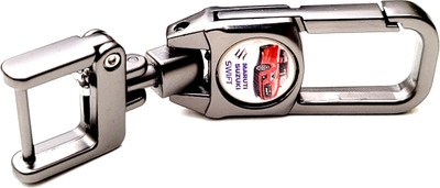 ADOREAL SUZUKI SWIFT METALLIC KEYCHAIN AND KEYRING WITH CAR LOGO Key Chain