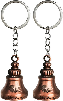 Wonderwhimzy Combo of 2 Bell Keychain Tibetan Keychain Guardian Key Chain Bell Ring Key Chain