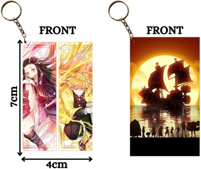 Hariyaali Enterprises LLP NEZUKO AND ZENITSU TEAM X TRAVEL ON SUNNY Unique Style 2 pcs Combo Key Chain