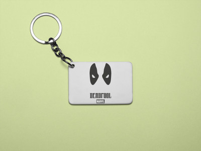 Rushaan Deadpool eyes - Printed acrylic animated Keychain(Pack Of 2) Key Chain