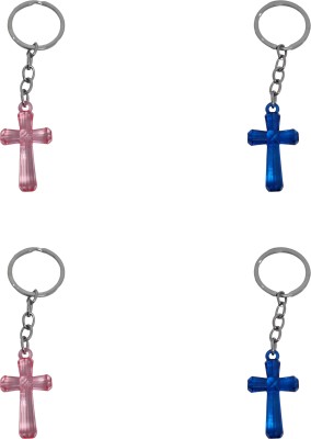 BLESSINGS Set Of 4 Cross A Key Chain