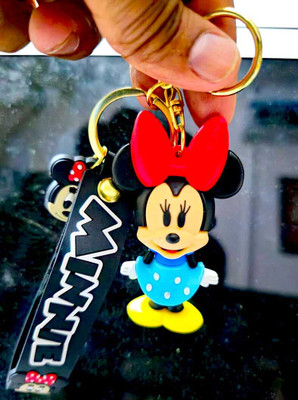 OFM Cute Micky Mouse Character Premium Quality With Rubber & Belt Key Chain