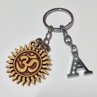 ShopTop English A letter and plastic om keyring for men and women Key Chain