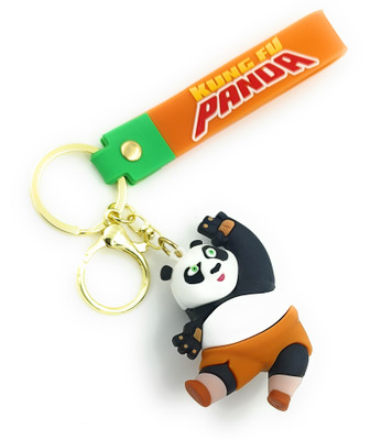 Sbb Novelty Kungfu Panda 3D Rubber Keychain Cartoon Keychain Kungfu Panda Key Chain