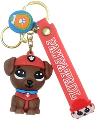 PEARLISH Cute Dog 3D Silicone Premium Quality Keychain Key Chain