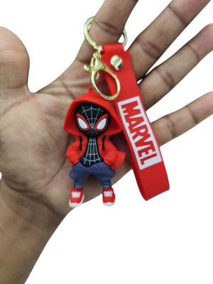 Actino Spiderman Miles Morales Keychain| Premium Bag Charm for Boys & Girls| Key Chain Key Chain