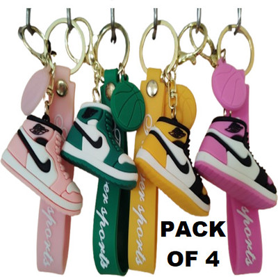 JUXEY SP-04 STYLISH & PREMIUM 3 D (PACK OF 4) Key Chain