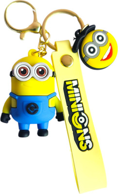 Harshi Collections Minions Anime Silicon Cute 3D Rubber Cartoon keychain Key Chain