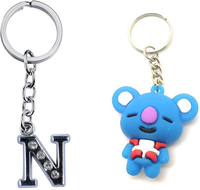 Newview KOYA N BTS Army Characters 3D Rubber Keychain and Keyring Key Chain