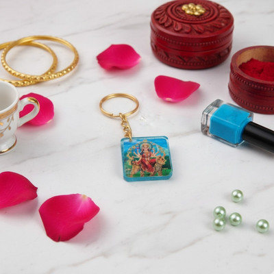 Resinbysona Premium Shera Wali Mata Devotional Durable Keychain 2025 Edition Key Chain