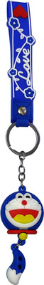 heeva creation Cute 3D Key Chain With Charm. (Blue).1 Piece. Key Chain