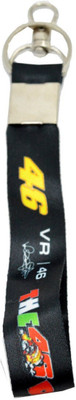 Meeko.com Black Quality Fabric 46 VR Hook Key Chain for Bike Lover Key Chain
