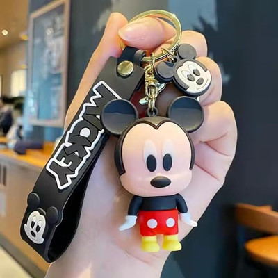 Vadhavan Cute Mickey Mouse 3D Keychain | Keyring Bag Charm | Hard Silicone,Unbrekable Key Chain