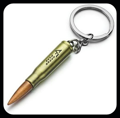 gtrp Top_Full Metal Long Bullet Shape Key Chain
