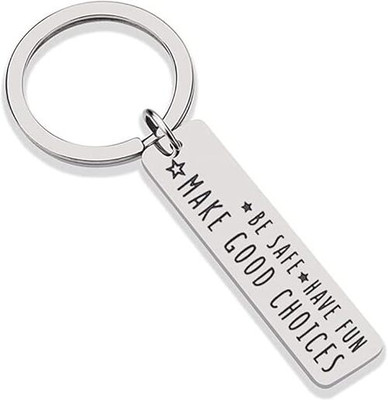 Myurawells Drive Safe i Will Always With You Smile Couples Drive Safe Key Chain