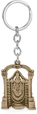 GCT Two Sided Tirupati Balaji Lord Venkateswara (KC-45/1) Green Metal Keychain Key Chain