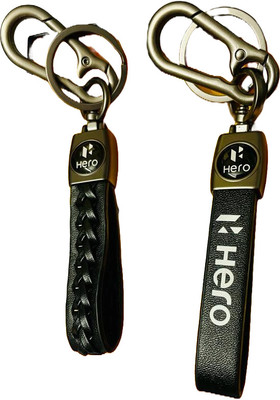 GKM Stylish stripped premium quality combo set keychain for bikes Key Chain