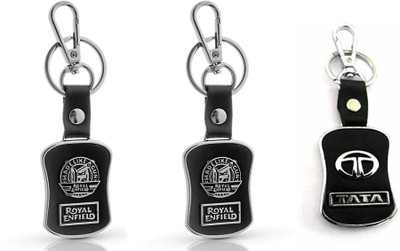 GSV Royal Enfield,TATA logo Leather hook Keychain best quality keychain Key Chain