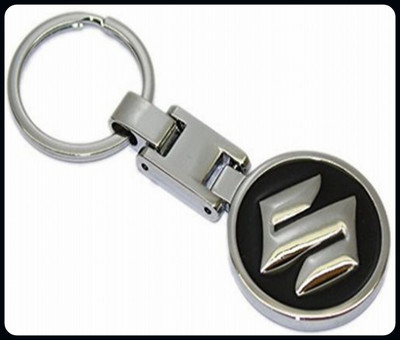 BBG BBG_SUZUKI Car Logo Heavy Metal BLACK Imported key ring-A Key Chain