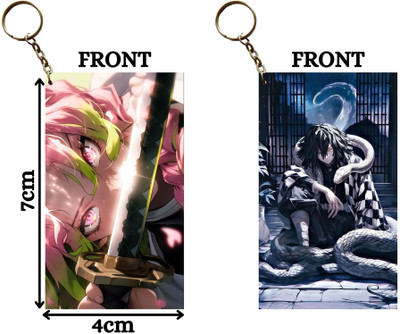 Hariyaali Enterprises LLP Demon Slayer MITSURI AND IGURO LOVE BUDDIES Unique Style 2 pcs Combo Key Chain